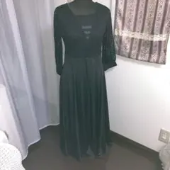 ブラックレースパーティードレス、社交ダンスドレス