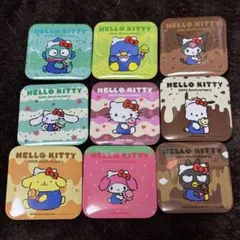 サーティワン ハローキティ 50周年 缶バッジ 9種セット 全種