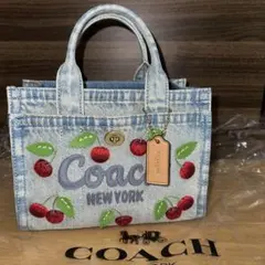 希少【美品】COACH コーチ チェリープリントCY935 ハンドバッグ2way