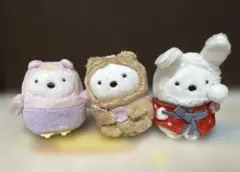 すみっコぐらし てのりぬいぐるみ しろくま 3匹セット③