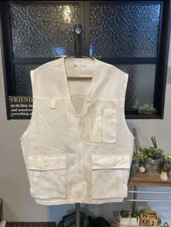 美品 ZARA L-XL タイダイ シアサッカー ユーティリティ ベストのサムネイル
