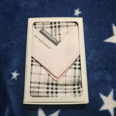 新品未使用 BURBERRY バーバリー チェック柄ハンカチ ピンク