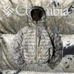 コロンビア クレイターレイク　アルパインダウンパーカ　スノーカモ　迷彩　グレー