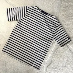 【美品】SAINT JAMES フランス製 ボーダーTシャツ ホワイト XXS