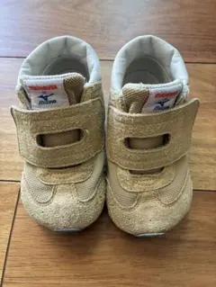 14.5cm ミズノ ミキハウス ベージュ シューズ