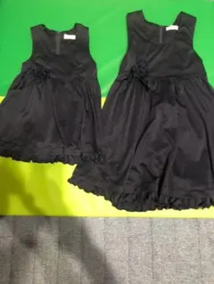 Joy Bellsお揃いセット95 120 ネイビー　ワンピース　冠婚葬祭など