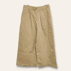 【スタジオクリップ】ワイドチノパン　ベージュL　ワンタック　ナチュラル　定番