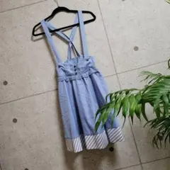 axes femme ブルーストライプジャンスカ