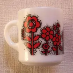 美品　ヘーゼルアトラス　レトロ　フラワープリント　マグカップ