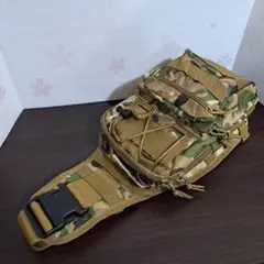 [新品未使用] ミリタリー ボディーバッグ [色:カーキ] B-70366