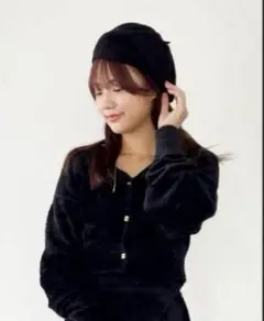 LAVANDAラバンダ 宇野実彩子 ニットベレー ブラック