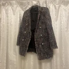 ノーカラージャケット赤