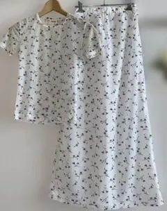 SIMPCHIC シンプシック　春夏 セットアップスカート　花柄