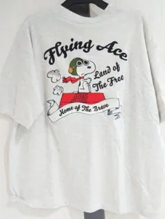 【新品未使用・Mサイズ】スヌーピー フライングエース 半袖Tシャツ 刺繍のサムネイル