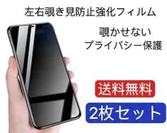 プライバシー保護強化ガラスフィルム 2枚セット