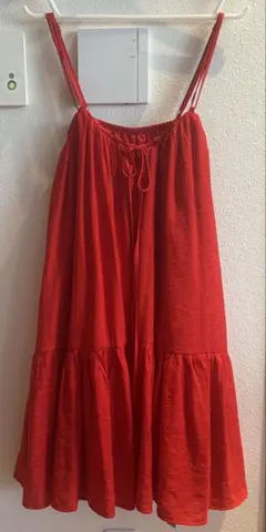 Cider 赤ワンピース（新品タグ付き）