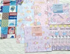 ポチャコ　ポムポムプリン　キキララ　マイメロ　ハギレまとめ売り　生地　サンリオ