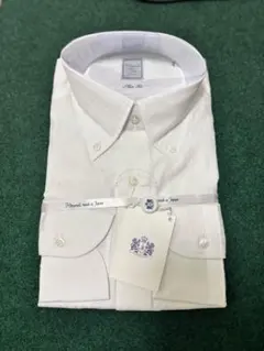 新品　HITOYOSHIヒトヨシ ホワイトスリムフィットシャツ 40/84のサムネイル