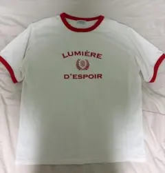 BrokenBase リンガーTシャツ ホワイト×レッド