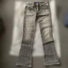 SLY グレー フレアデニム　24サイズ