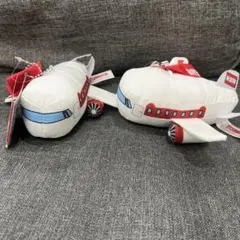 TOMICA 飛行機 マスコット ぬいぐるみ 2個セットのサムネイル