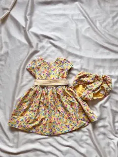 ラルフローレン花柄ワンピースとパンツセット12M