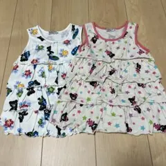 ダブルビー　フリルタンクトップ2枚セット