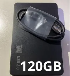 【新品ケース付】外付けHDD 120GB ポータブル USB3.0 高速転送のサムネイル