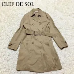 CLEF DE SOL クレドソル　トレンチコート 大きいサイズ　アウター　上品