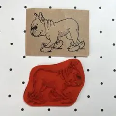 フレンチブルドッグ(犬)ラバースタンプ