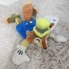ディズニー　ピノキオ　ファウルフェロー　正直ジョン　ぬいぐるみ　肩乗せ　肩のせ