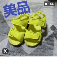 レモン色　エイチアンドエム　サンダル　美品のサムネイル