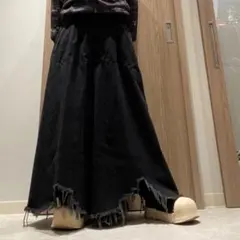 ワイドフレアデニム デニム