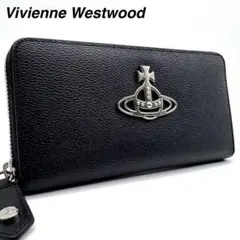 美品✨ヴィヴィアンウエストウッド　長財布　ケリー　ラウンドファスナー　ブラック