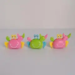 カニ ぜんまい おもちゃ 3個セット カラフル