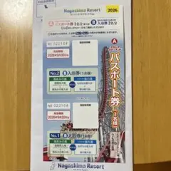 【週末値下げ】安心のエコポス発送　ナガシマスパーランド　パスポート券のサムネイル