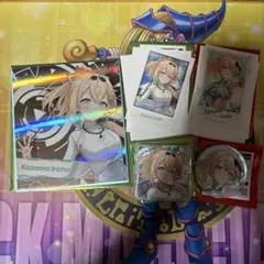 風真いろは　色紙　チェキ風カード　缶バッジセット　ホロライブエキスポ