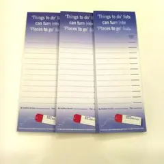 非売品 デルタ航空 ノートパッド マグネット付 3冊セット