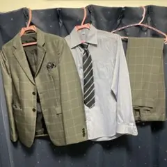 グレー チェック柄 スーツセット