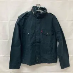 A1249 リーバイス M アメリカ古着 コットン ワーク ジャケット ブラック