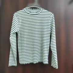 OLIVE des OLIVE ボーダー 長袖 リブ カットソー