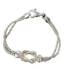 美品 ティファニー Tiffany センターノット ダブルロープ ブレスレットのサムネイル