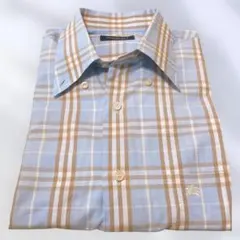 美品 BURBERRY LONDON メンズ半袖シャツ チェック M