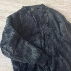 シャギーニット 紺色　FREEサイズ ふわもこ　長袖