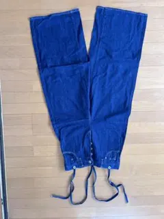 JOHNBULL ネイビー ワイドパンツ