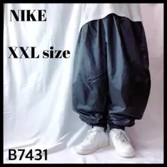 90s 銀タグ NIKE ナイキ 極太 ナイロンパンツ ジョガーパンツ XXL