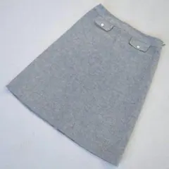 ヒューマンウーマン◇タイトスカート シルク/リネン混 裏地付き フォーマル S