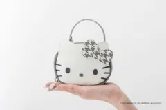 HELLO KITTY × BRILMY ミニコスメポーチ グレー　ミニ
