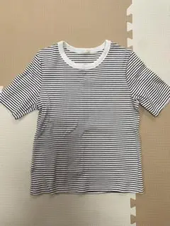 新品 GU ストライプ 半袖Tシャツ