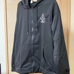 【新品】レディースパーカー 大きめ L ブラック　ゆったり アウター